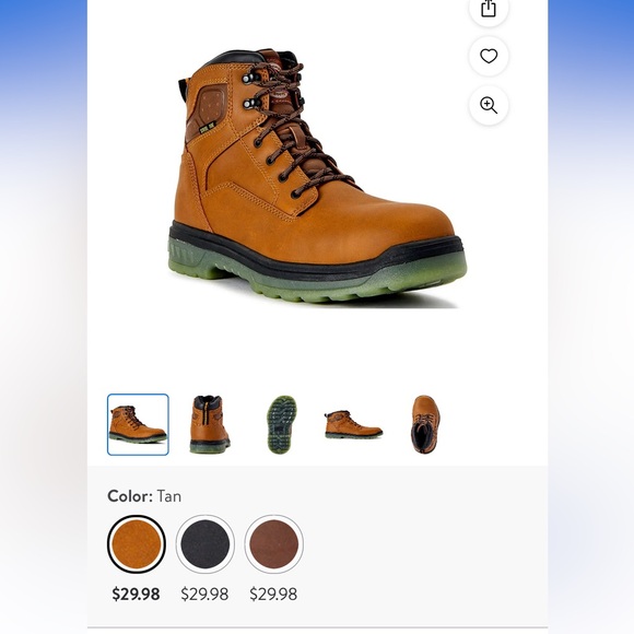 Steel toe work boots - Picture 6 of 6